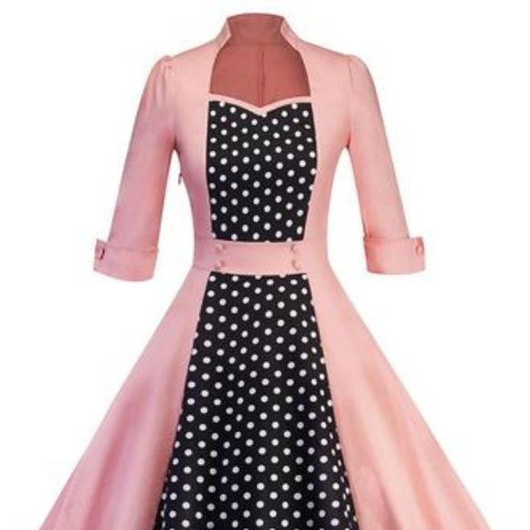 Retro Stage Pink 50's style dress - Picture 1 of 2